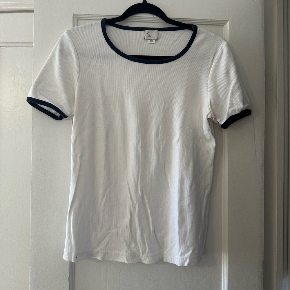 Anthropologie plain white tee